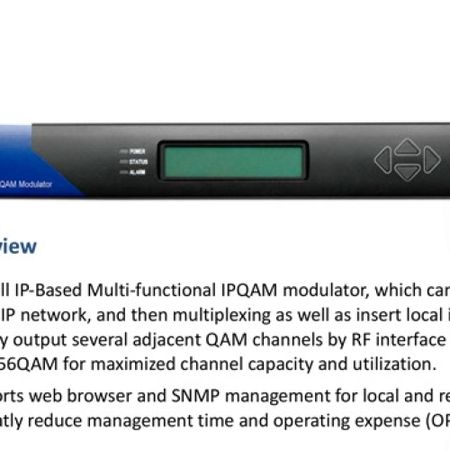 GOSPELL’s GQ-3681 high density IPQAM